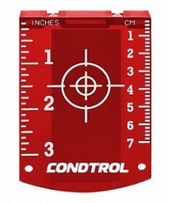 Магнитная мишень для лазерного нивелира (красная)