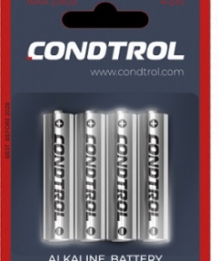 Щелочная батарея Condtrol AAA LR03 4шт