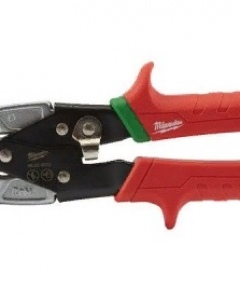 Ножницы по металлу изогнутые (рез левый, красный)