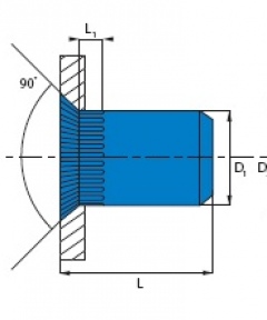 TCK потайной бортик 90°