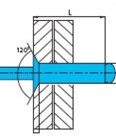 BTK потайной бортик 120º